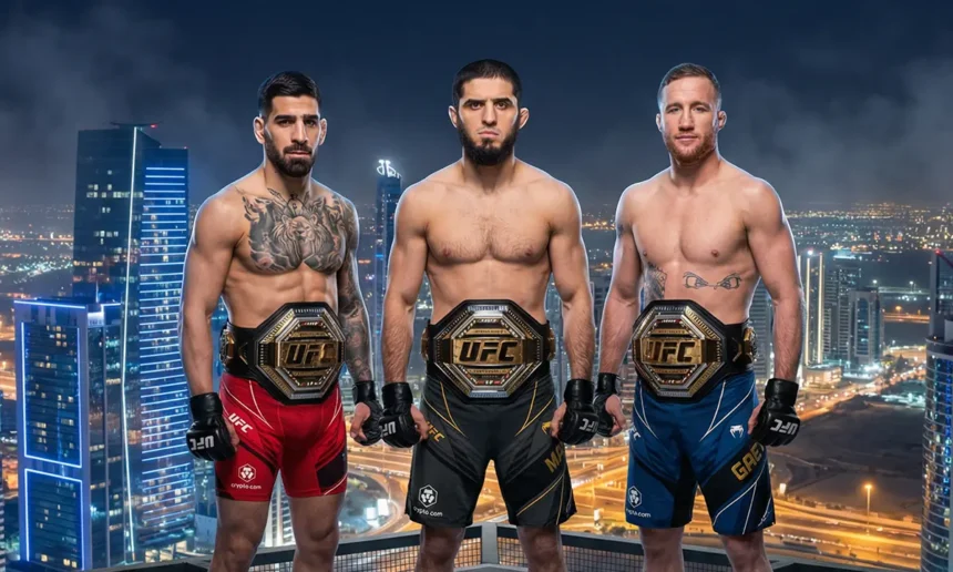 Islam Makhachev, Ilia Topuria, Justin Gaethje