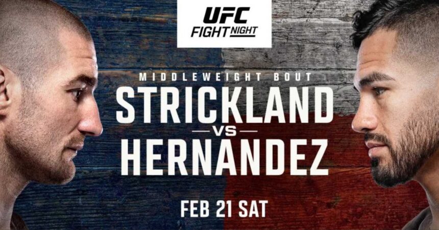 UFC Houston: Strickland vs. Hernandez - Full Resultsa and Highlights
