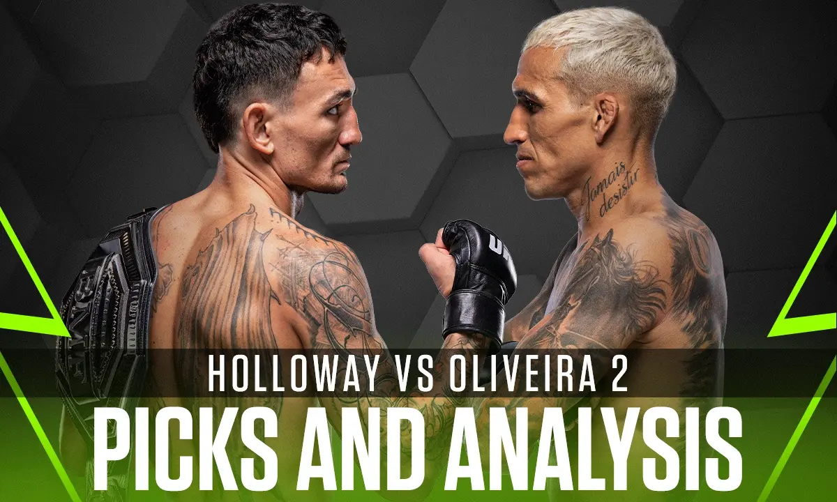 Max Holloway Vs. Charles Oliveira Picks and Predictions