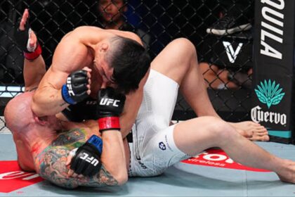 Kevin Vallejos Dismantles Josh Emmett in Round One - UFC Vegas 114 Highlights