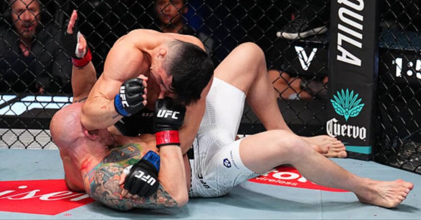 Kevin Vallejos Dismantles Josh Emmett in Round One - UFC Vegas 114 Highlights